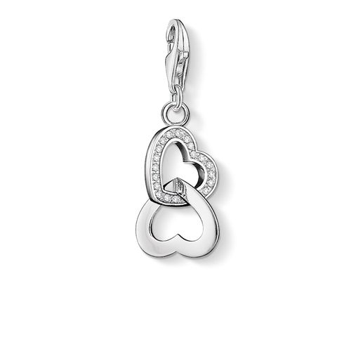 Hearts Charm White 925 Sterling Jewellery - Thomas Sabo - Modalova