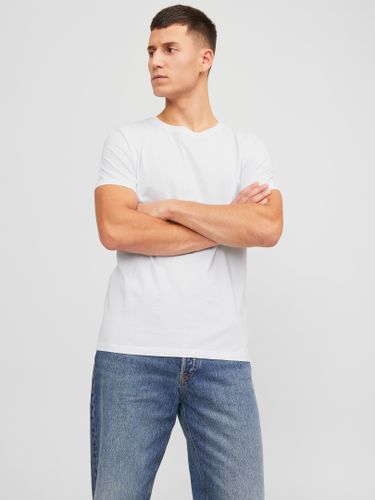 Pack De 5 T-shirt Uni Col Rond - Jack & Jones - Modalova