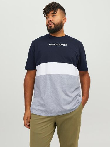Plus Size Värviplokk T-shirt - Jack & Jones - Modalova