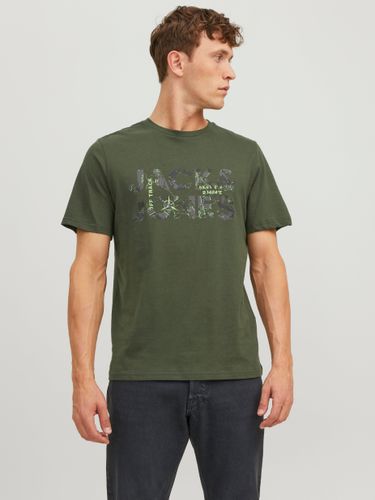 T-shirt Logo Col Rond - Jack & Jones - Modalova