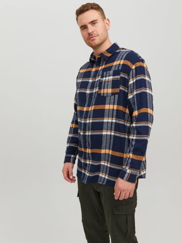 Tejido A Cuadros Camisa De Talla Grande - Jack & Jones - Modalova