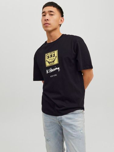 Keith Haring Trükitud Crew Neck T-shirt - Jack & Jones - Modalova