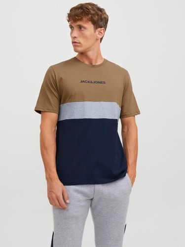 T-shirt Effet Colour Block Col Rond - Jack & Jones - Modalova