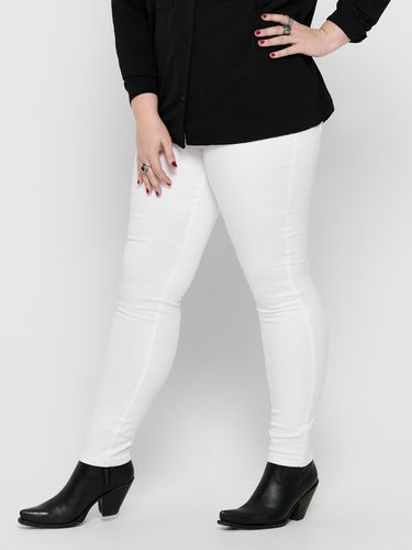 Curvy Caraugusta Hw White Jeans Skinny Fit - ONLY - Modalova