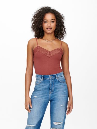 Rib Lace Top - ONLY - Modalova