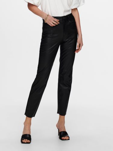Faux Leather Trousers - ONLY - Modalova