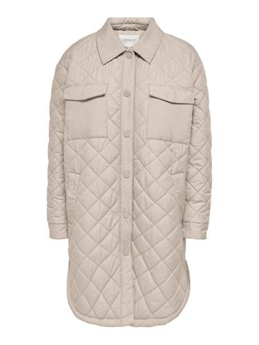 Petite Larga Acolchada Camisa Tipo Chaqueta - ONLY - Modalova