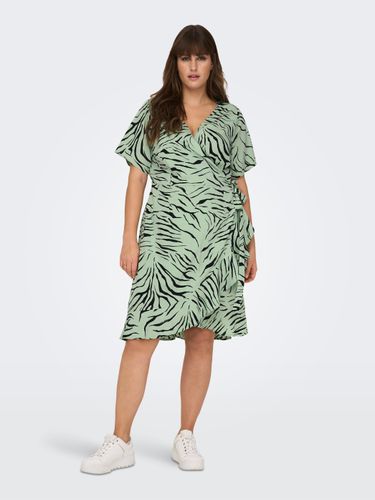 Curvy Mini Wrap Dress - ONLY - Modalova