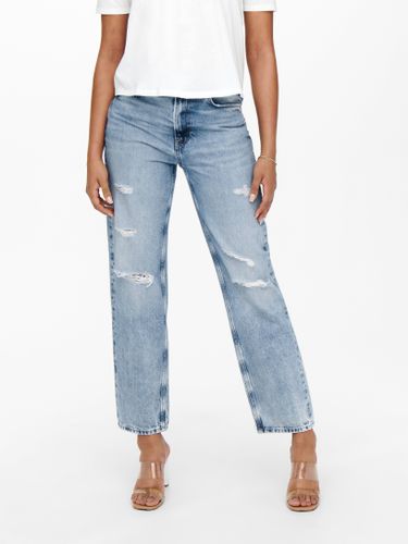 Onlwiser Regular Waist Straight Jeans - ONLY - Modalova