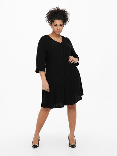 Curvy V-neck Viscose Dress - ONLY - Modalova