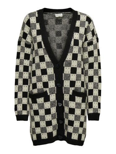 Checked Knitted Cardigan - ONLY - Modalova