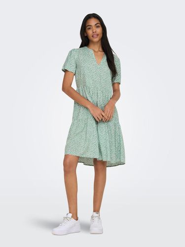 V-neck Short Sleeved Dress - ONLY - Modalova