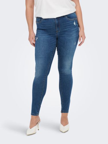 Curvy Carsally Mid Skinny Fit Jeans - ONLY - Modalova