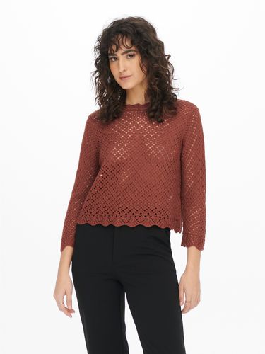 Sleeved Cropped Knitted Pullover - ONLY - Modalova