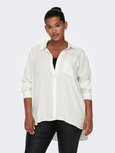 Curvy Solid Colored Shirt - ONLY - Modalova