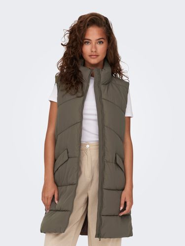 Long Puffer Vest - ONLY - Modalova