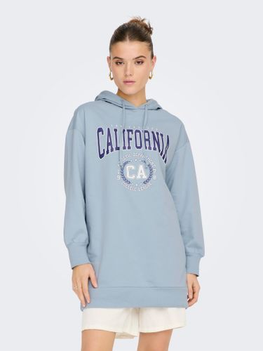 Printed Long Hoodie Sweatshirt - ONLY - Modalova