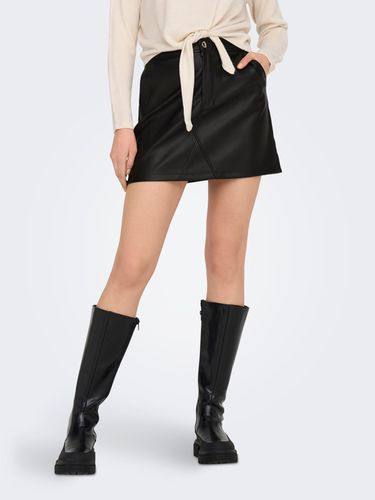 Faux Leather Mini Skirt - ONLY - Modalova