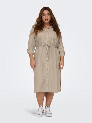 Curvy Midi Shirt Dress - ONLY - Modalova