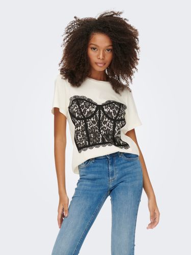 Bustier Short Sleeved Top - ONLY - Modalova