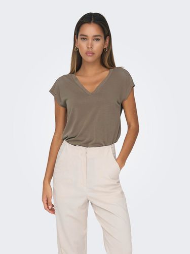 V-neck Top With Short Sleeves - ONLY - Modalova