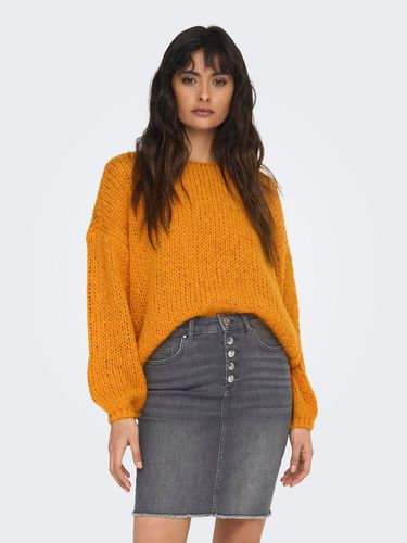 O-neck Solid Colored Knitted Pullover - ONLY - Modalova