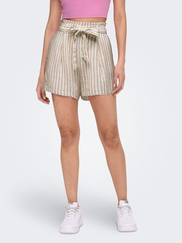 Linen Shorts With High Waist - ONLY - Modalova