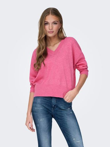 V-neck Knitted Pullover - ONLY - Modalova