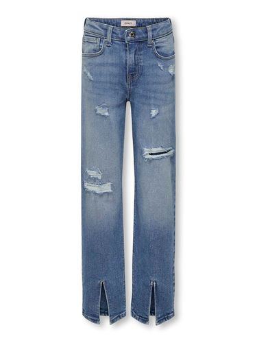 Wide Leg Fit Split Hems Jeans - ONLY - Modalova