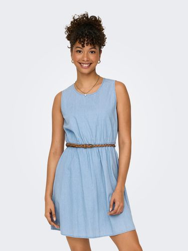 Mini O-neck Denim Dress - ONLY - Modalova