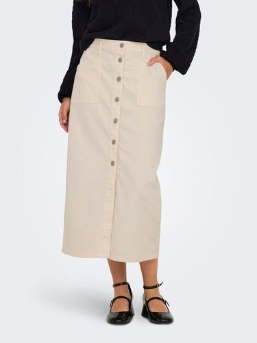 Midi Denim Skirt With High Waist - ONLY - Modalova