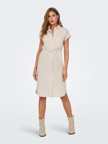 Vestido Midi Corte Regular Cuello De Camisa - ONLY - Modalova