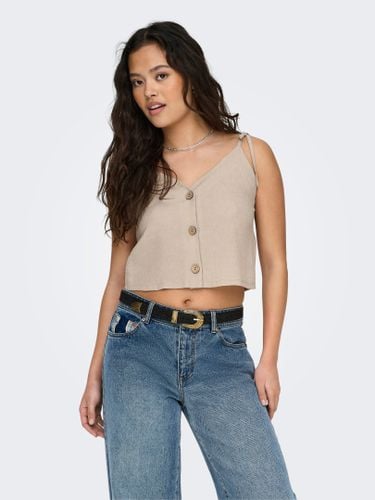 Loose Fit V-neck Top - ONLY - Modalova