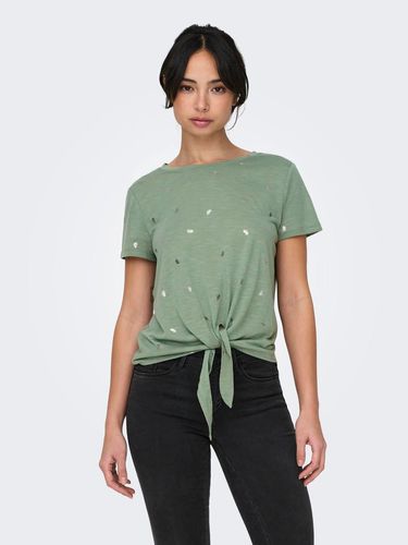 O-neck Top With Knot Detail - ONLY - Modalova