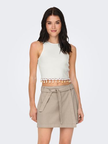 Cropped O-neck Top - ONLY - Modalova