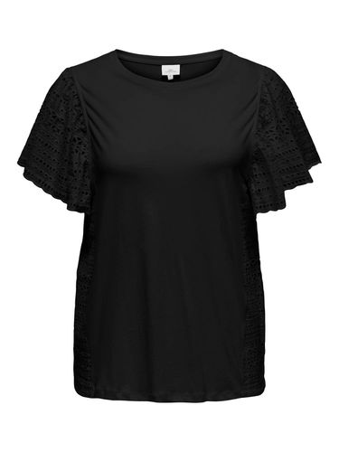 Curvy O-neck Top With Lace - ONLY - Modalova