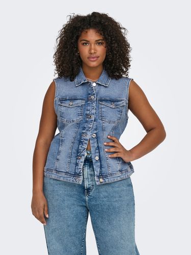 Curvy Denim Gilet - ONLY - Modalova