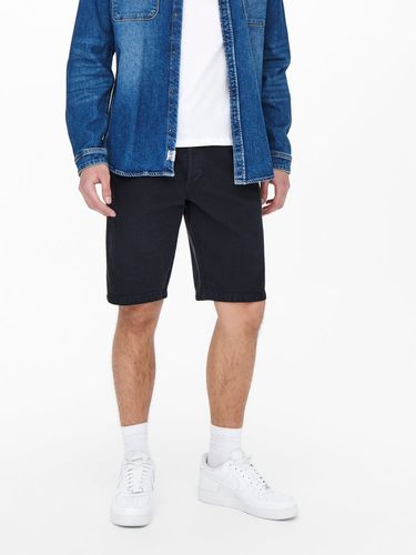 Tapered Fit Mid Waist Shorts - ONLY & SONS - Modalova