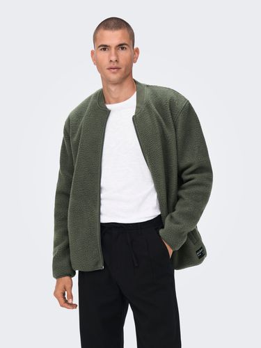 Fleece Bomber Jacket - ONLY & SONS - Modalova