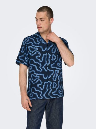 Regular Fit Resort Collar Shirt - ONLY & SONS - Modalova