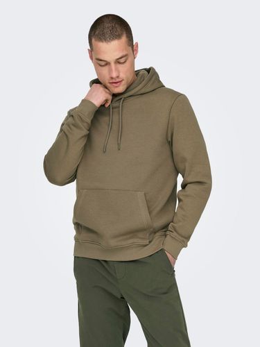 Regular Fit Hoodie Sweatshirt - ONLY & SONS - Modalova