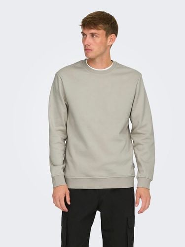 Sweatshirt With Crew Neck - ONLY & SONS - Modalova