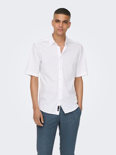 Short sleeved slim fit shirt - ONLY & SONS - Modalova