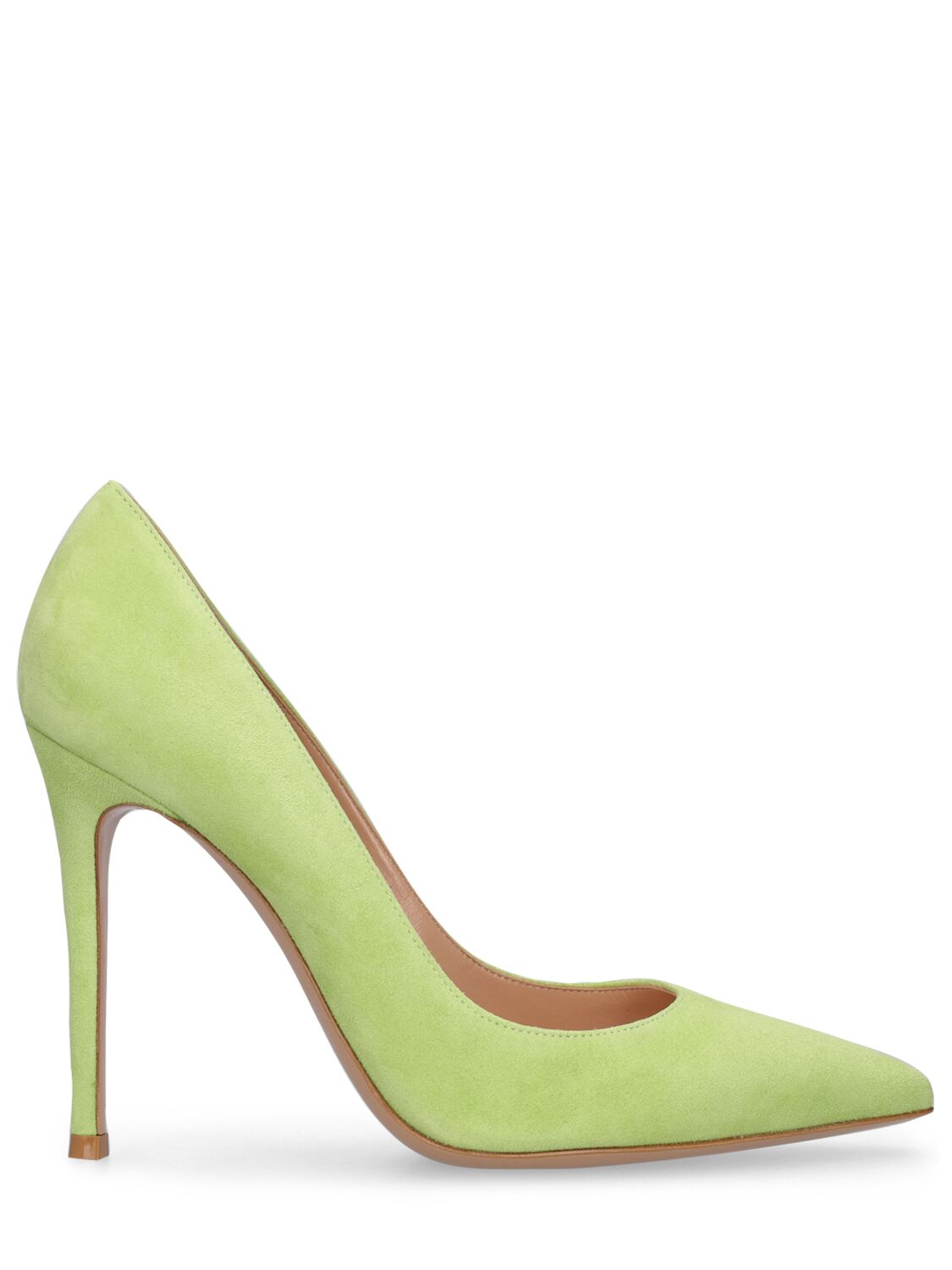 Mujer Zapatos De Tacón De Ante 105mm Verde Ácido 36 - GIANVITO ROSSI - Modalova