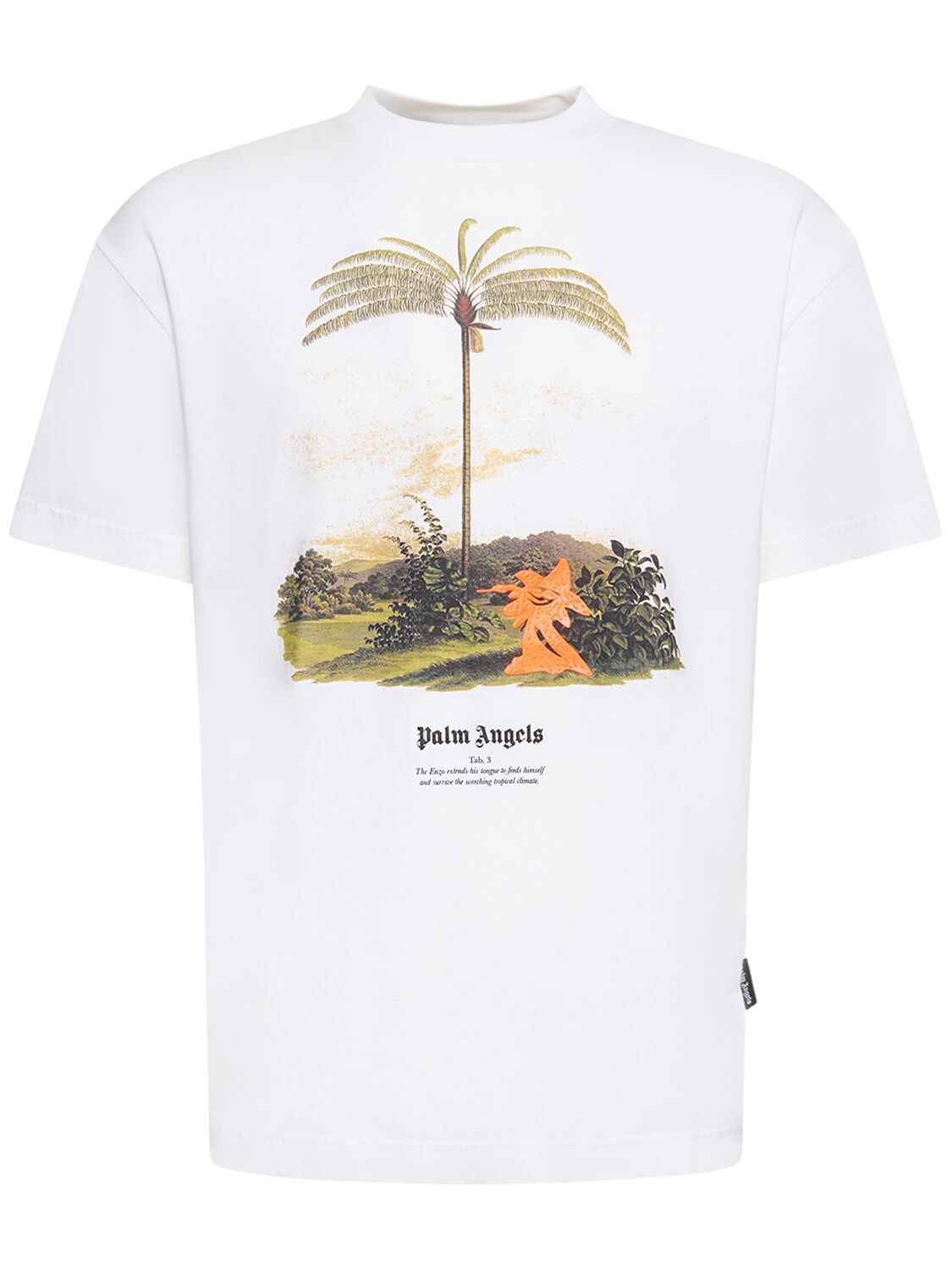 Enzo From The Tropics Cotton T-shirt - PALM ANGELS - Modalova