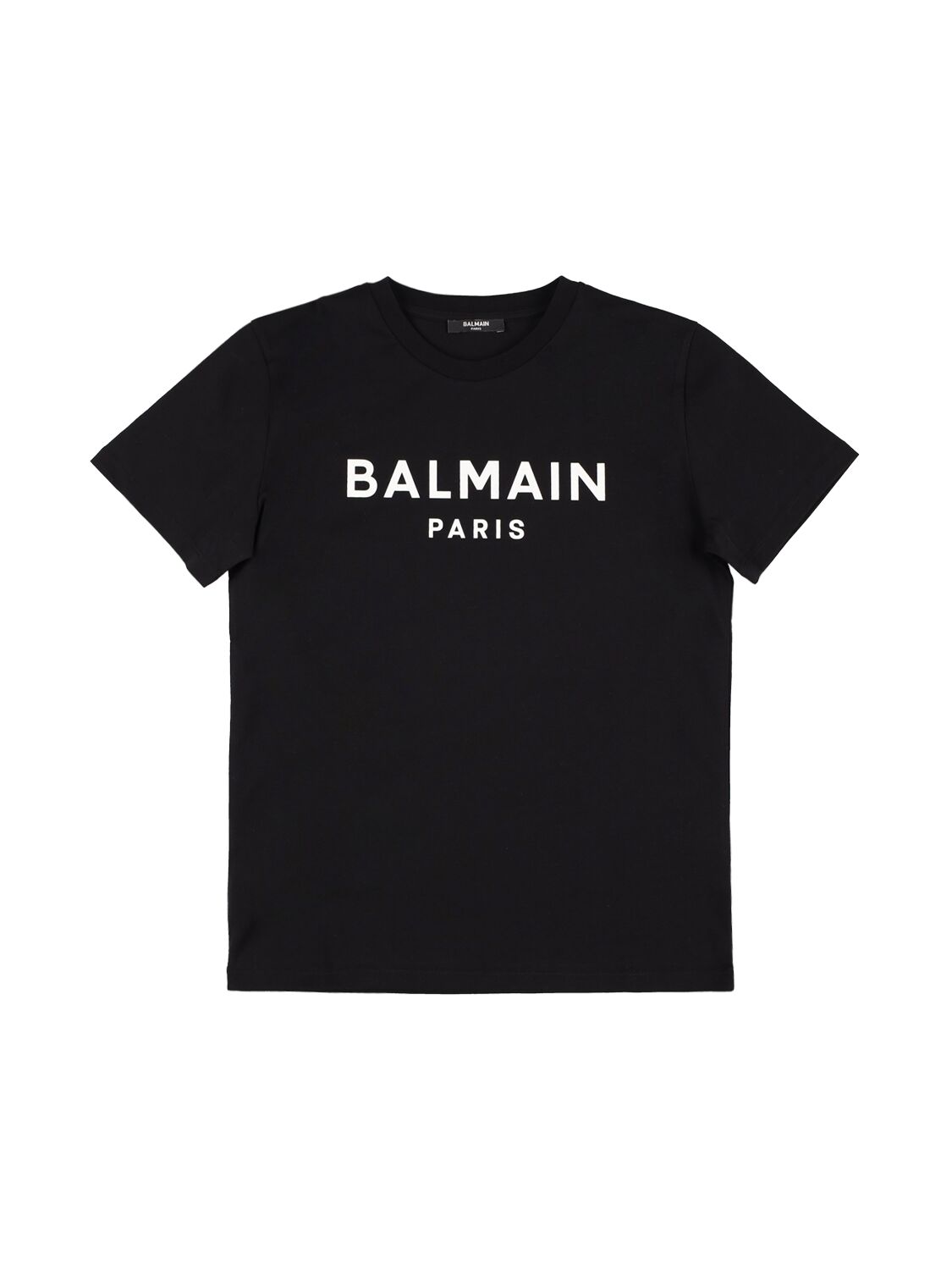T-shirt In Jersey Di Cotone Organico Con Logo - BALMAIN - Modalova