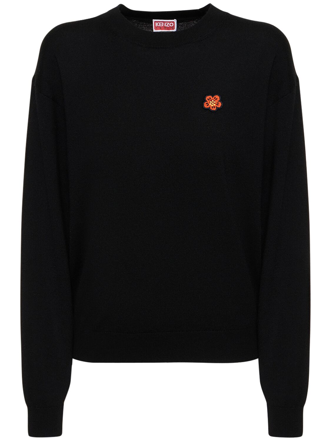 Boke Flower Crest Logo Wool Sweater - KENZO PARIS - Modalova