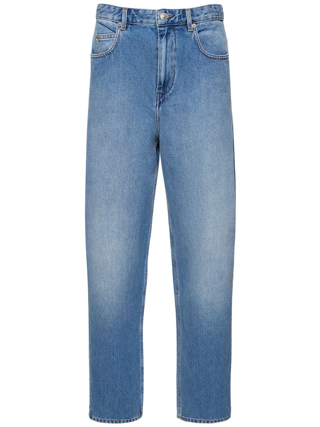 Corsy Cotton Denim Wide Jeans - MARANT ETOILE - Modalova