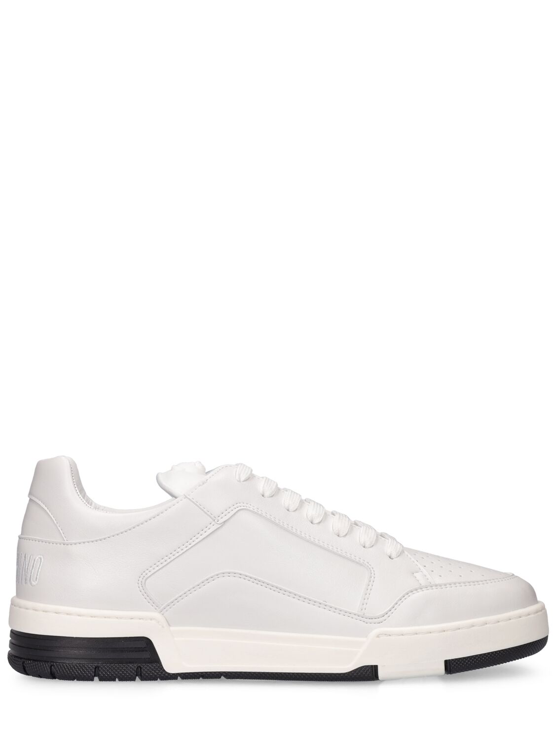 Teddy Faux Leather Low Top Sneakers - MOSCHINO - Modalova