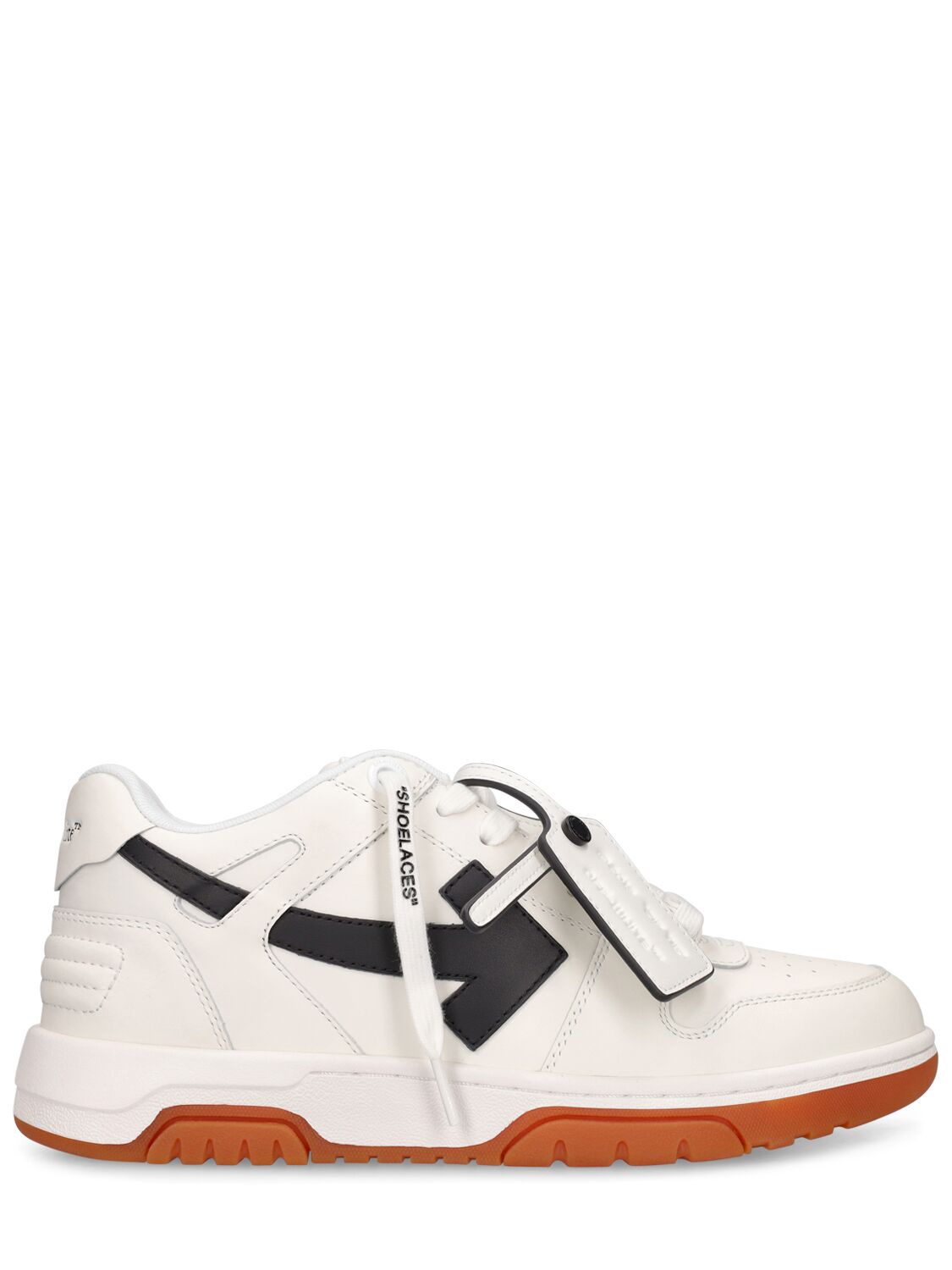 Mm Out Of Office Leather Sneakers - OFF-WHITE - Modalova